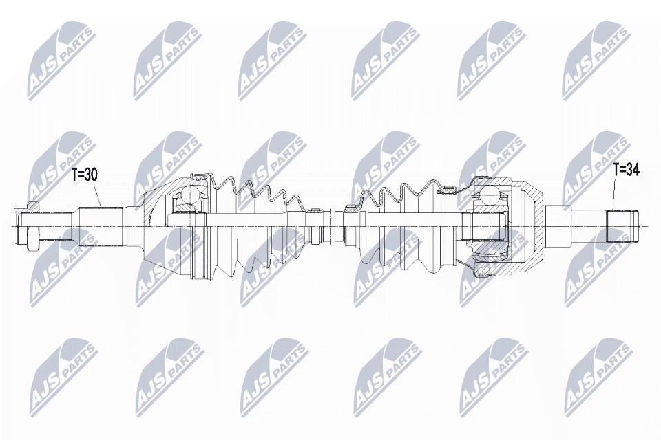 NTY NPW-PL-085 Drive Shaft for CHEVROLET,OPEL - Image 4
