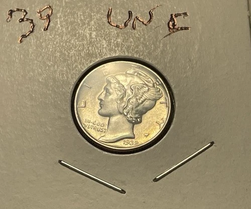 1939 mercury dime bu