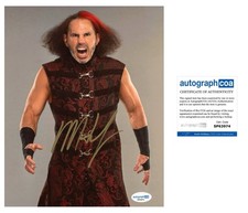 MATT HARDY SIGNED WWE AEW WRESTLER 8x10 PHOTO - ACOA COA