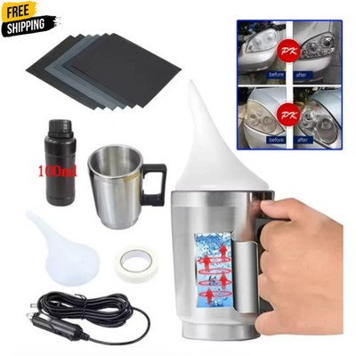 100ml Scheinwerfer Restauration Set Auto Linse Reparatur Politur Renovierung Reinigungswerkzeug