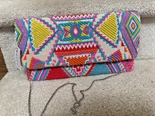 Moyna  fold Over ￼ Clutch Or Chained Shoulder Bag!  NWT!