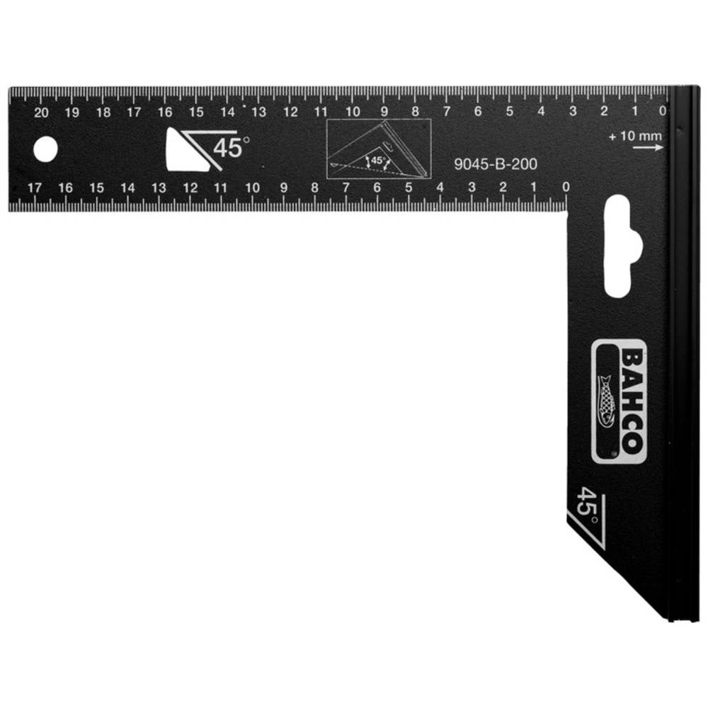 Équerre de précision Bahco 9045-B-200 en acier de 200 mm pour menuiserie - 3