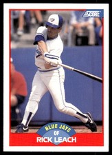 Rick Leach 1989 Score #540 Toronto Blue Jays MLB READ FREE SHIPPING AutographDen