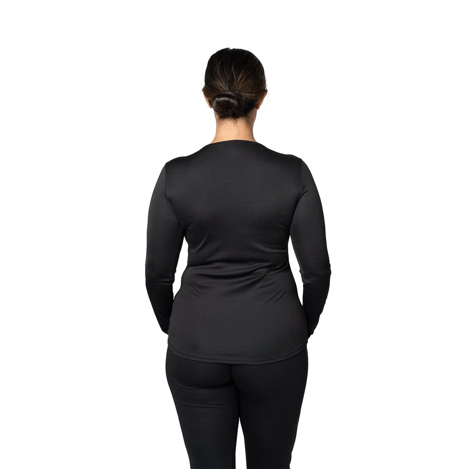 Hot Chillys Wopeach Skins Solid Crew Womens Lagoon X-Large -Open Box - Image 4 of 4