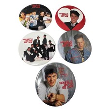 New Kids on the Block NKOTB Pin Button 6" Jumbo Lot Vintage 80's Retro Boy Band