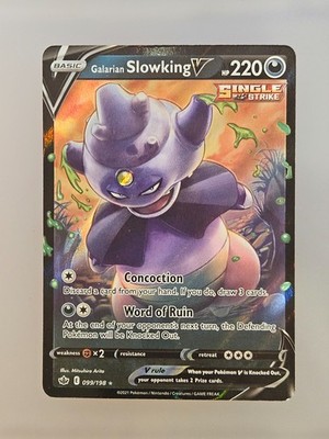 Galarian Slowking V Ultra Rare SWSH06: Chilling Reign 099/198 NM