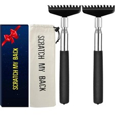 Flanker-L 2 Pack Extra Long Back Scratcher for Adults  Seniors - Black-2ob