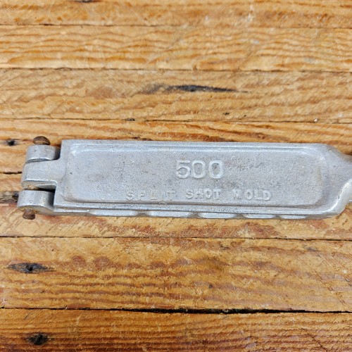 Vintage C. Palmer No. 500 Split Shot Fishing Lead Sinker Mold - Picture 4 of 13