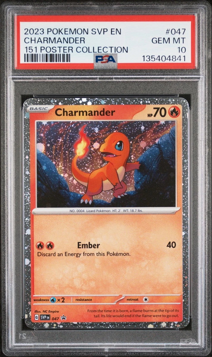 Charmander Pokémon TCG Professional Sports Authenticator (PSA