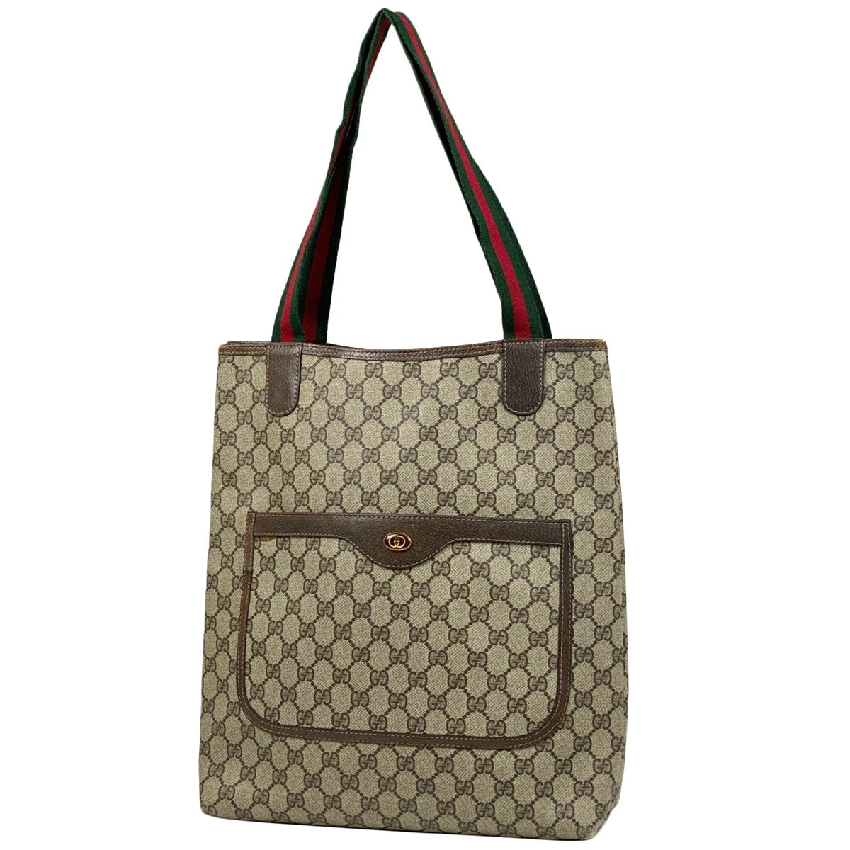 Sac fourre tout toile Gucci GG toile, toile enduite, occasion, ligne Shelly