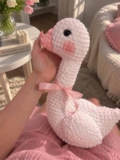 Handgemachter Häkel-Schwan 35 cm | Amigurumi...