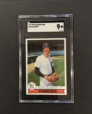 1977 Topps Burger King New York Yankees Baseball Cards 10