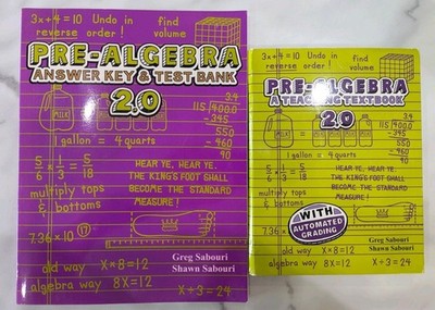 Teaching Textbooks Pre-Algebra 2.0 Complete Disc Set,  Answer Key & Test Bank