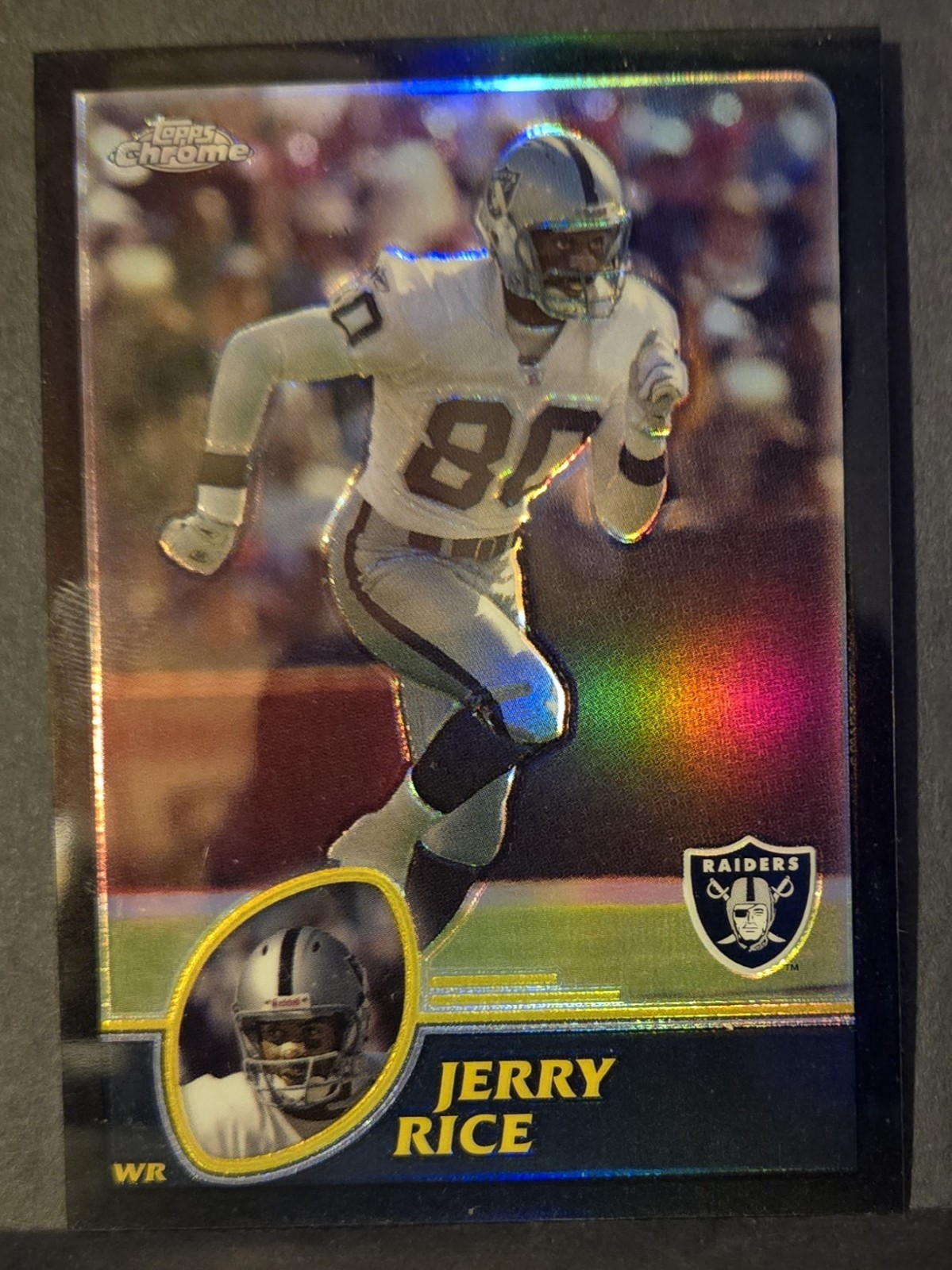 2003 Topps Chrome - Jerry Rice #122 Black Refractor 483/599