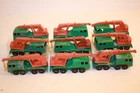 Lot of Nine (9) Vintage 1965 Matchbox Lesney Eight 8 Wheel Crane #30 Trucks BPW