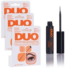 Duo Brush-On Striplash Adhesive Dark Tone 0.18 Ounce (Pack of 3), Brown 