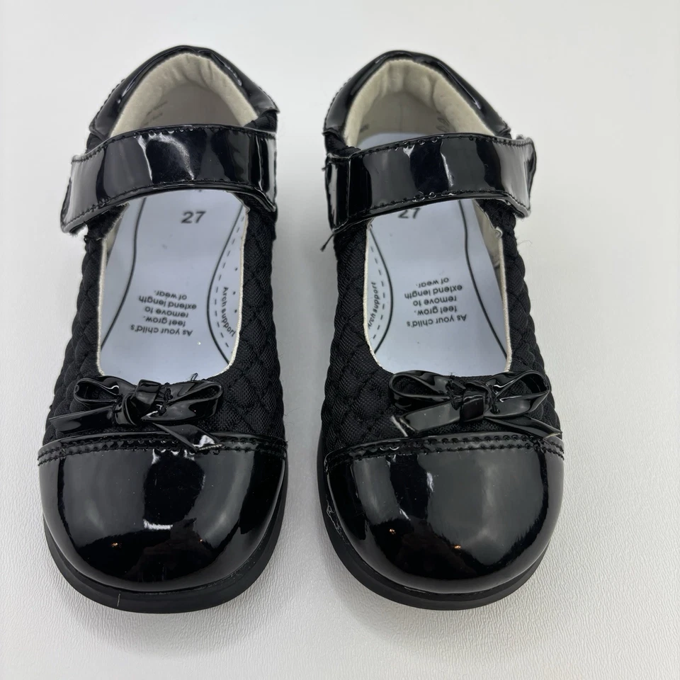 Zapatos Pediped Naomi Mary Jane Cuero Flexible Niño Pequeño Talla 10-10.5 Negros Nuevos Foto 3 de 4