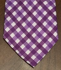 Vintage Carlos Nieto Purple 100% Silk Men&rsquo;s Neck Tie