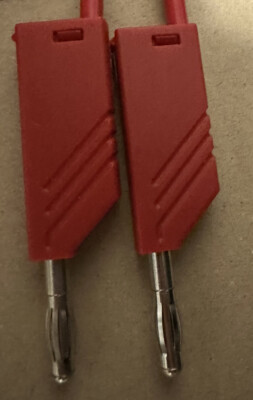 Hirschmann CO MLN SIL 200/1 Messleitung 2m Lamellenstecker 4 mm Bananenstecker