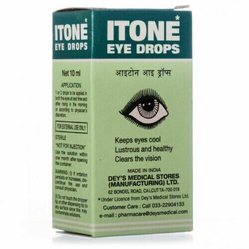 BUY 3 GET 1 FREE - ITONE Eye Drops 10ml Herbal Ayurvedic Antibiotic & Antiseptic - Picture 5 of 8