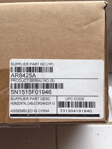 APC Horizontal Cable Organizer 1U - AR8425A - Boxed New - UK Sale - Picture 2 of 4