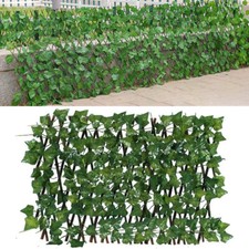 Garden Screening Expanding Trellis Fence Privacy Screen Artificial Ivy Leaves UK
