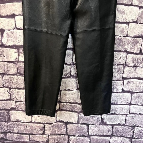 Jones New York Black Leather Pants Size 8 - Picture 7 of 9