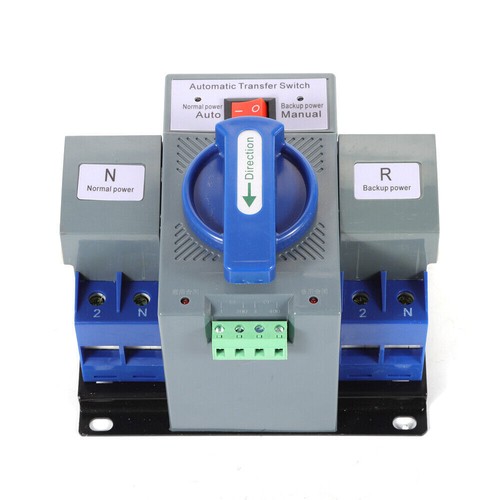 Interruttore di Trasferimento Automatico 63A 2P ATS Doppia Potenza per Interruttore Cambio Generatore - Foto 9 di 16