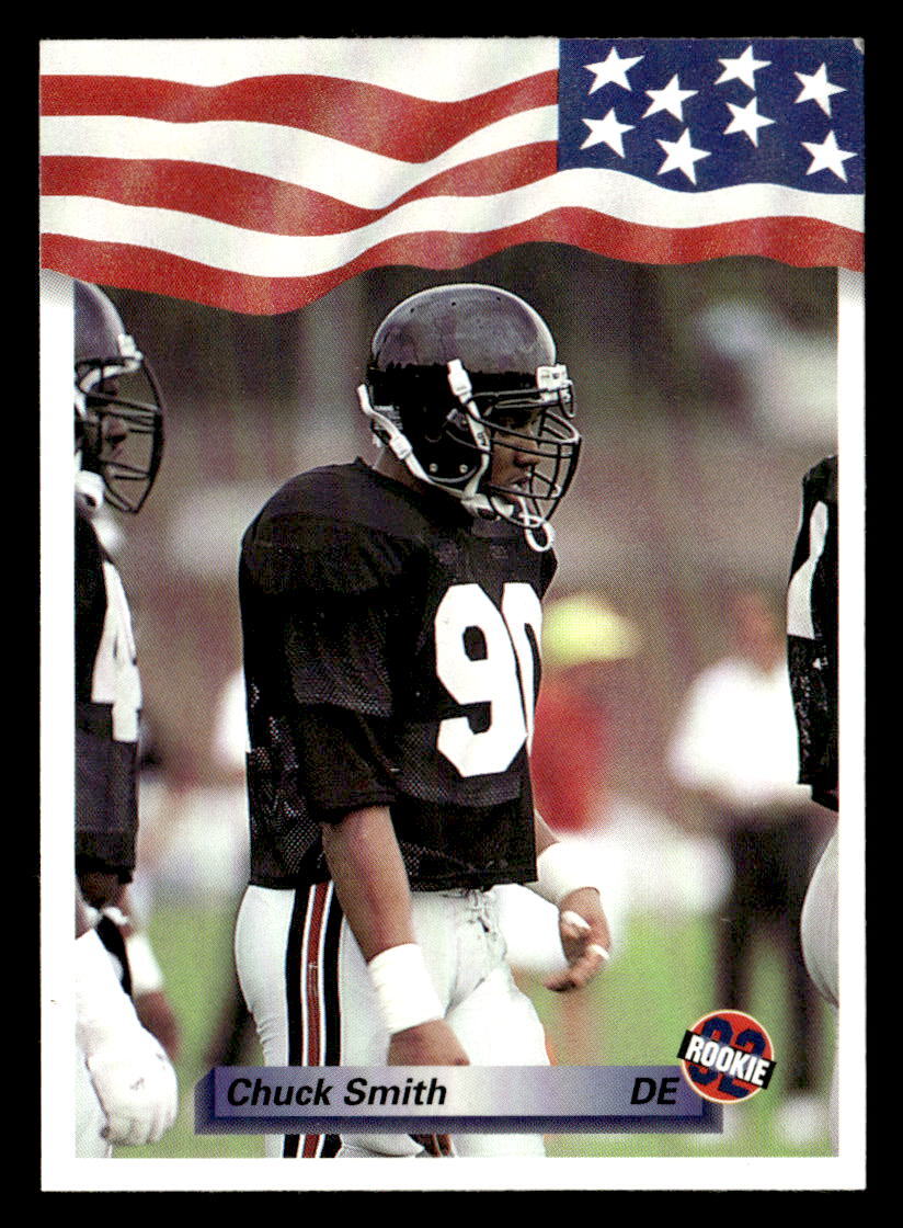 Chuck Smith 1992 All World Rookie Card #33 Atlanta Falcons