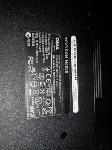 **DELL INSPIRON N5030 - PENTIUM DUAL CORE - T4500 2.3GHZ - 4GB RAM windows 7 - Picture 4 of 6