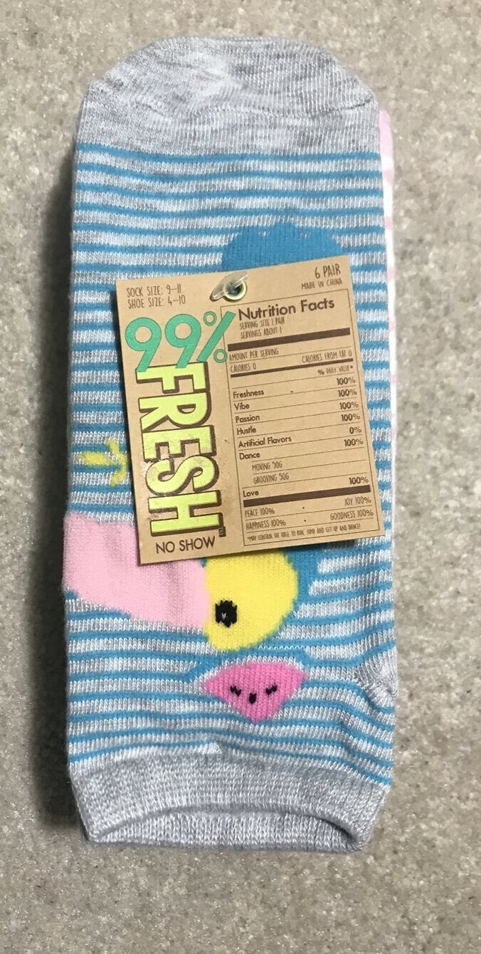 99% Fresh No-Show Socks 6-Pack for Shoe Sizes 4-10-image