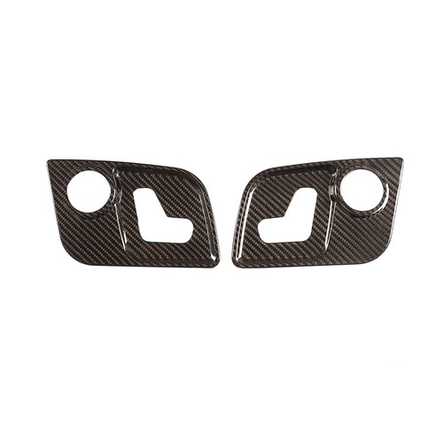 Cubierta de mango de botón de asiento de fibra de carbono real para Maserati Ghibli 2014-2021 - Imagen 16 de 16