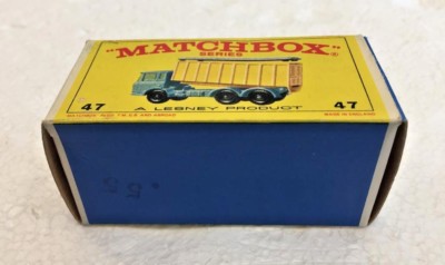 Vintage Lesney Matchbox #47 D.A.F. TIPPER CONTAINER TRUCK