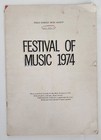 1974 Festival of Music - Public Schools Music Society, Sheet Music, Vintage