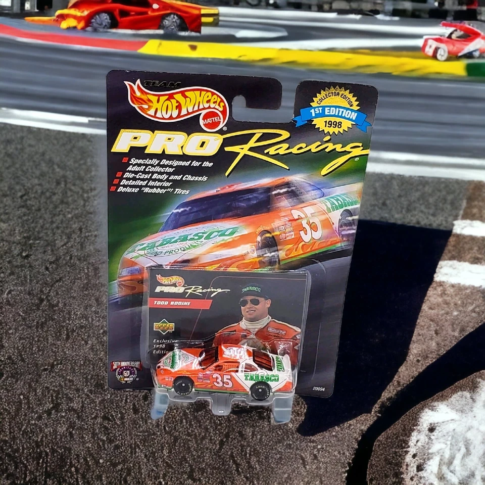 Team Hot Wheels 1998 Pro Racing Todd Bodine #35 Tabasco Car NASCAR Die Cast Foto 3 de 4