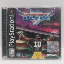 NFL Blitz (Sony PlayStation 1, 1998) PS1 Game, Case, and Manual