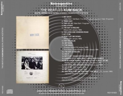アート・デザイン・音楽 LOOKING THROUGH YOU SPECIAL EDITION THE BEATLES - KUM BACK - GLYN JOHNS ACETATES 