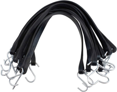 21'' Rubber Bungee Straps - 50 Pack, Durable EPDM, Made in USA