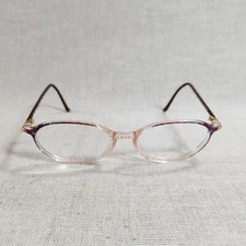 Silhouette Clear Pink Oval Eyeglasses Frame SPX M 1876/20 6057 Austria 52-16-135