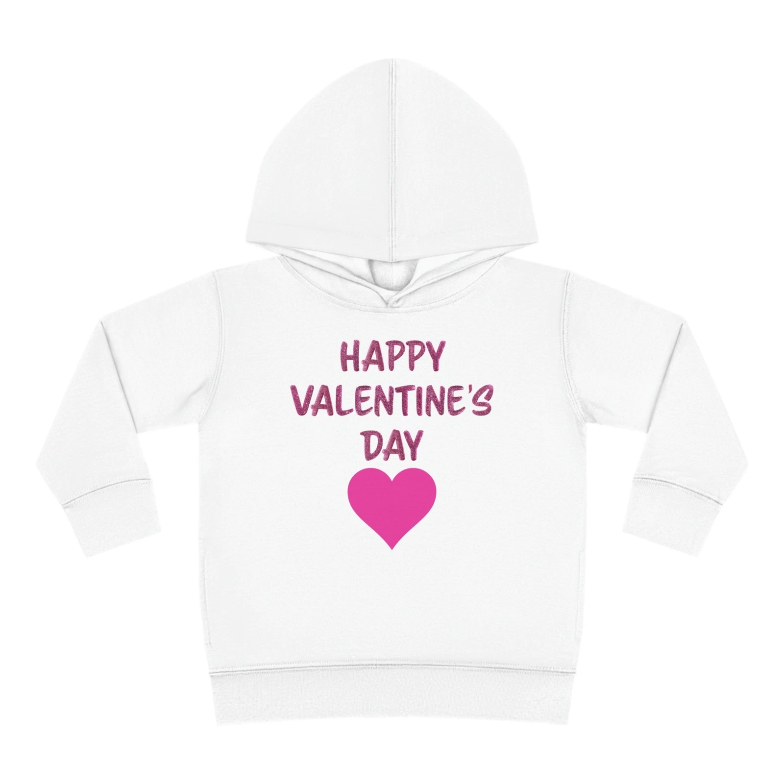 VALENTINO Felpa con cappuccio unisex pullover Happy San Valentine with cuore rosa bambino