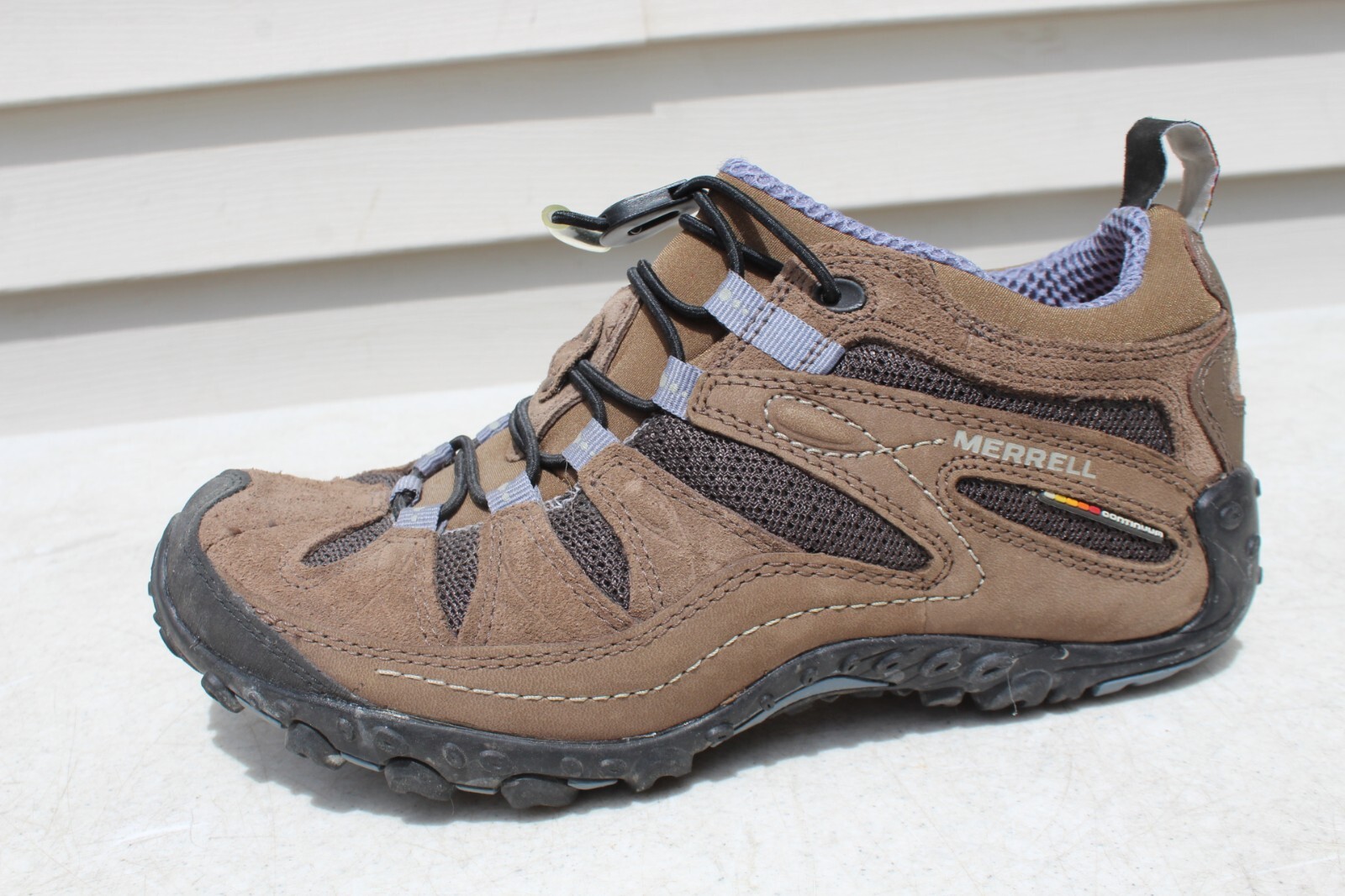 Scarpe da trekking Merrell Chameleon Arc elasticizzate donna taglia 7 marrone blu J87666