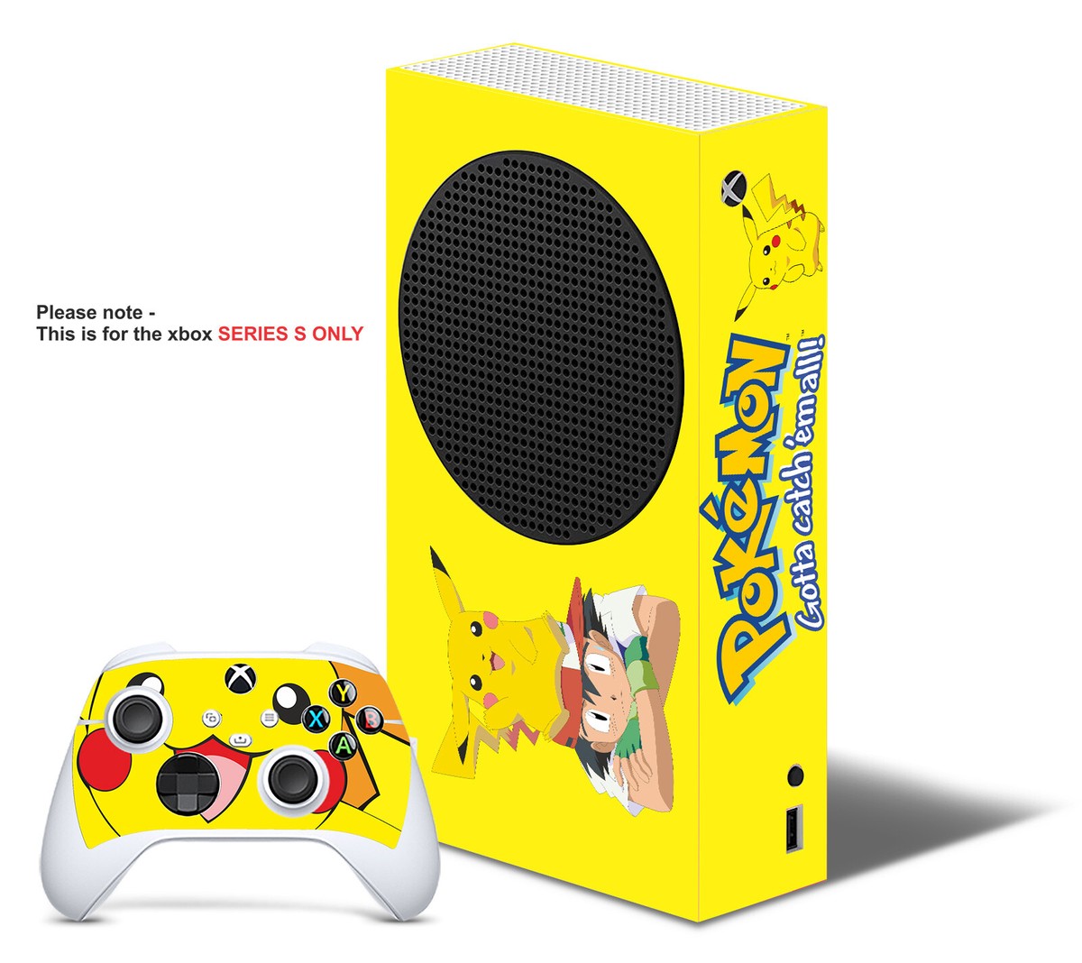 Pokemon Vinyl Skin Decal Wrap For Xbox One S (Slim) Console - Custom Protective Sticker-910425