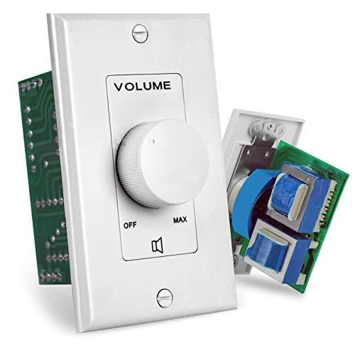 Wall Mount Volume Control Knob - Flush In-Wall Plate Rotary Style Adjustment