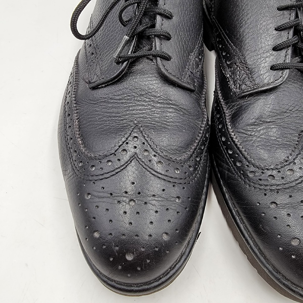 Dexter Wingtip Black 778275 W686-1 10M‎ VINTAGE DEXTER WINGTIP DRESS SHOES SIZE 10 | Mercari main image 4