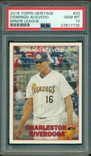 2016 TOPPS HERITAGE MINOR LEAGUE DOMINGO ACEVEDO #20 PSA 10