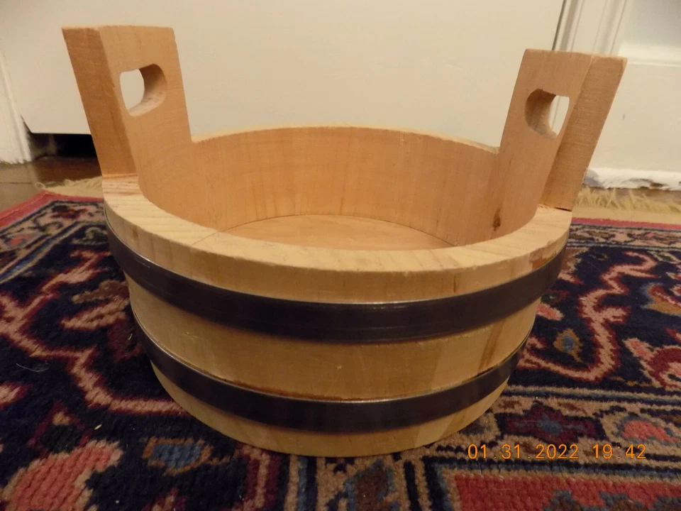 Basketville Putney винтажные примитивные деревянные ручки для рассады ведра ведра 8,5 дюйма - Изображение 2 из 4