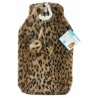 Large Hot Water Bottle with Fleece Cover – Luxury Faux Fur Neck Shoulder Warmer