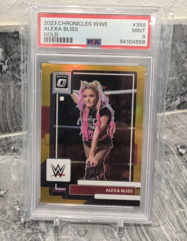 Panini 2023 Chronicles WWE Alexa Bliss Gold #358 PSA 9 Serial 06/10