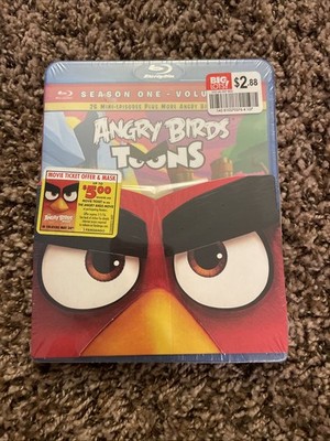 Angry Birds Toons Season One Vol. 2 (Blu-ray Disc, 2014) Factory Sealed W/ Mask