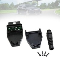 Eurowagens Auto 16 Pin Obdii MäNnlicher OBD2 Stecker OBD2 16Pin Schwarz J1962